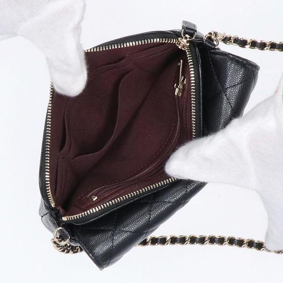 Chanel Caviar Black Chain Bag Shoulder - Picture 6 of 10